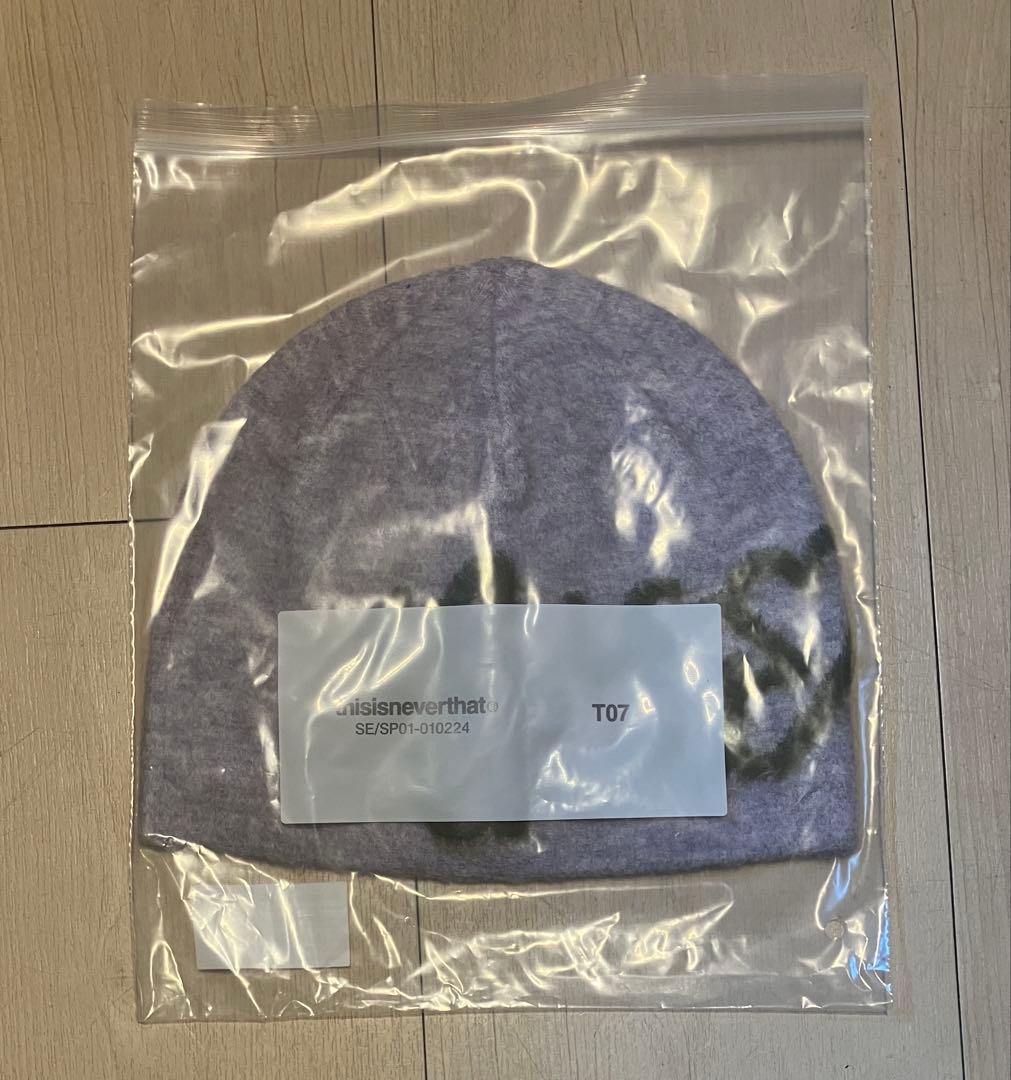 新品　ディスイズネバーザット Beanie ラベンダー