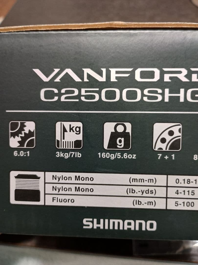 SHIMANO VANFORD C2500SHG スピニングリール　美品