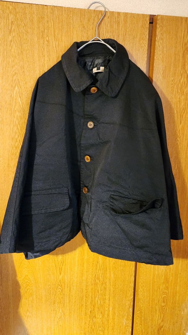 超美品COMME des GARCONS製品加工エステルジャケット　飴色ボタン