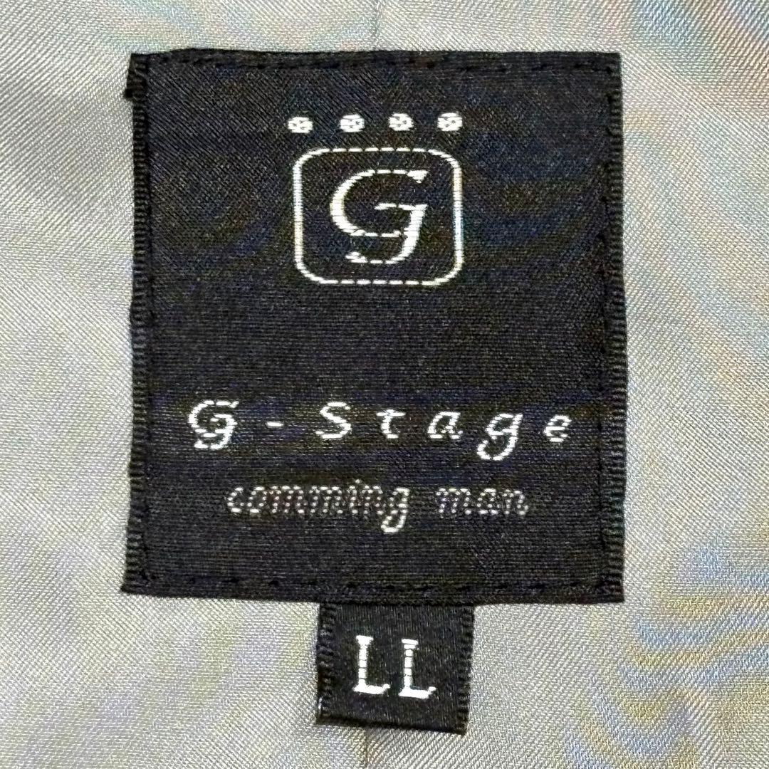 G-Stage ラムレザー ライダース ジャケット LL ガンメタ ジーステージ