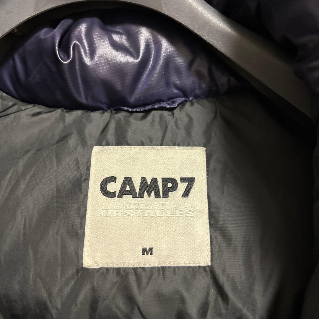 【限定価格】CAMP7 ネイビー ダウンベスト ファー付き