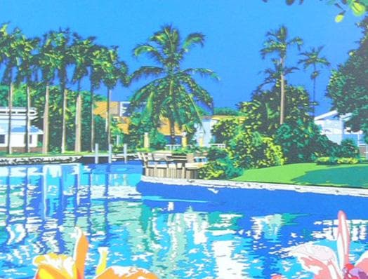 絵画 鈴木英人 アートポスター マリンアートの一人者