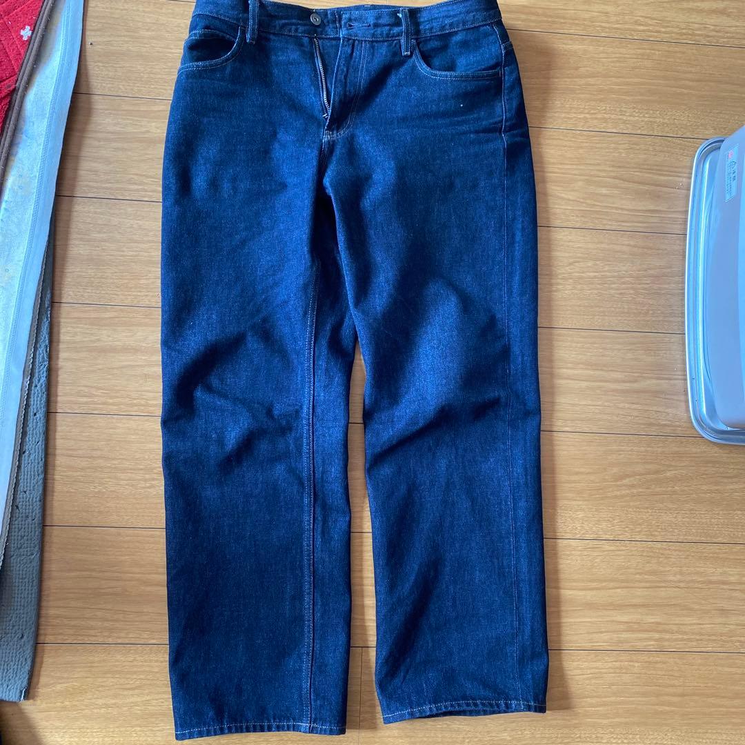 ま*こ様 UNIQLO デニムトラッカージャケットＬ　ストレートデニム32 セッ