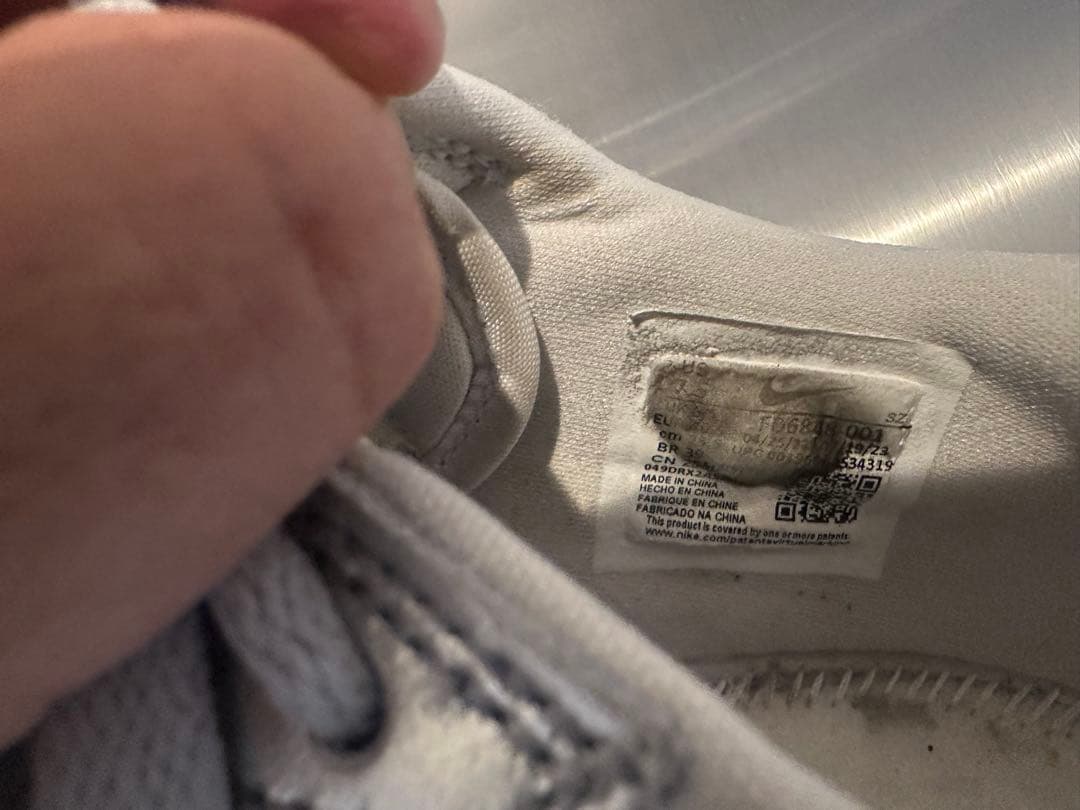 シューズ(男性用) Nike AirJordan 1Low Golf llic Silver