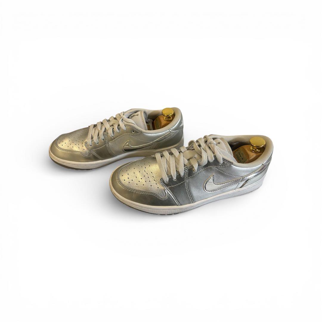 シューズ(男性用) Nike AirJordan 1Low Golf llic Silver
