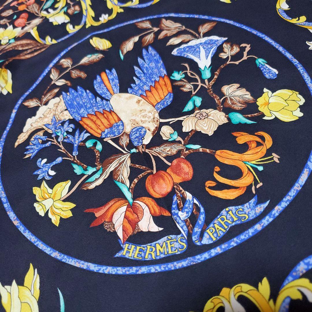 HERMES カレ90 スカーフ　東洋の石と西洋の石細工　美品