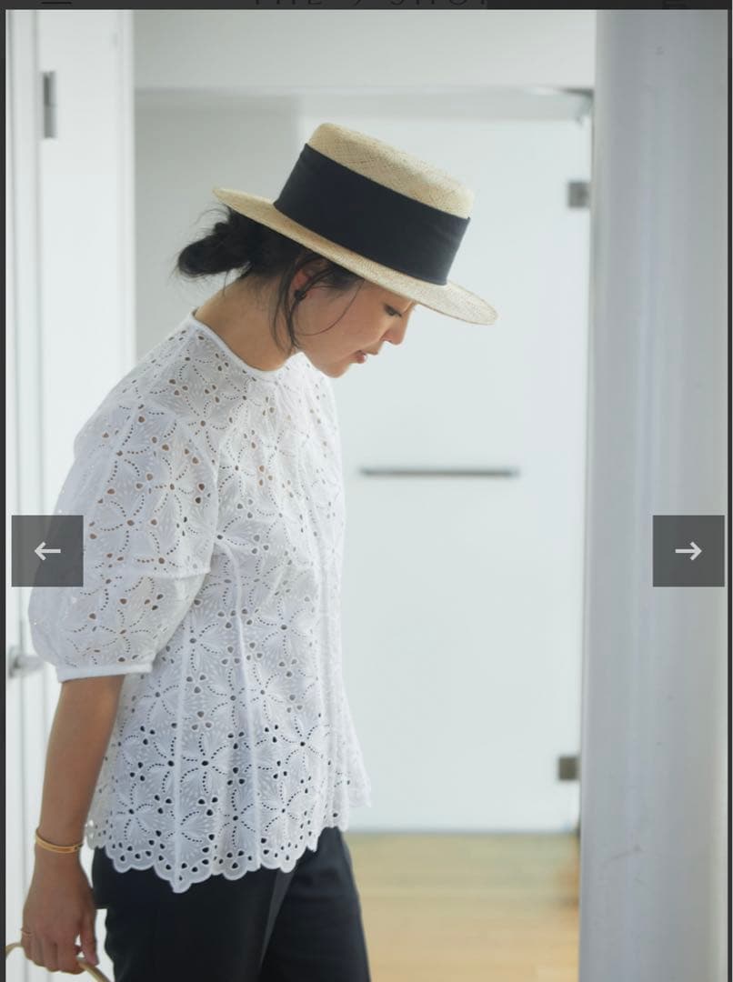 THE 9 SHOP KANKAN HAT 黒 カンカン帽 黒