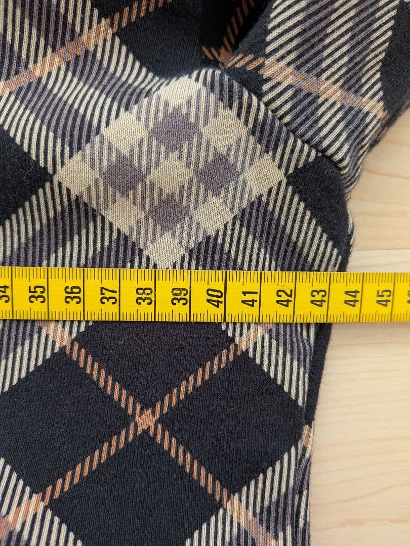 BURBERRY BLUE LABEL チェック柄パーカースエット