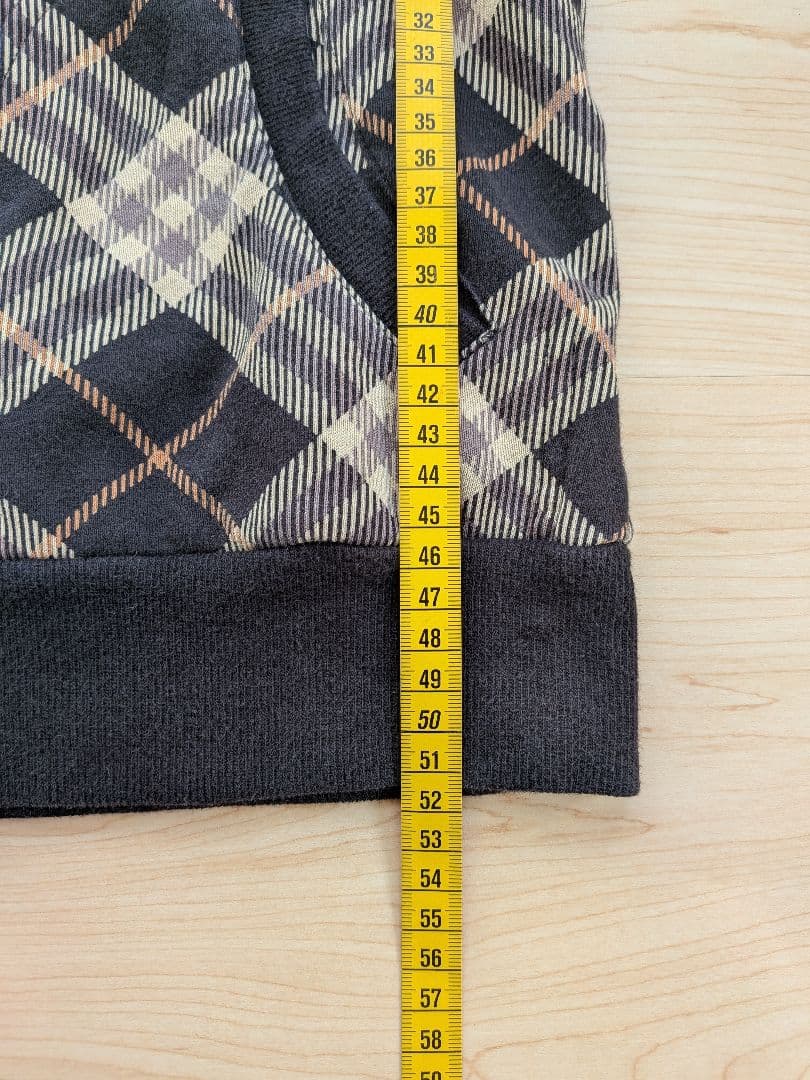 BURBERRY BLUE LABEL チェック柄パーカースエット