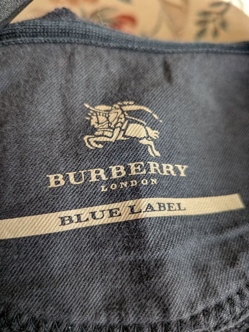 BURBERRY BLUE LABEL チェック柄パーカースエット