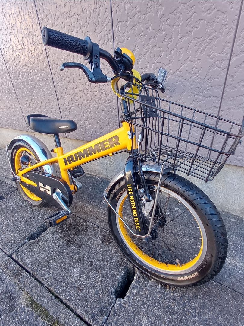 HUMMER 子供用自転車 イエロー 16インチ引取限定