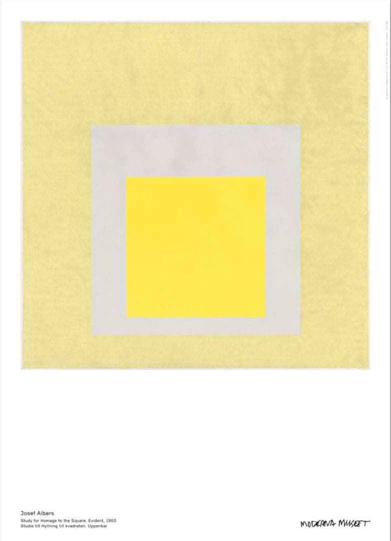 特注額装付 Josef Albers ジョセフ・アルバース 国内未入荷ポスター