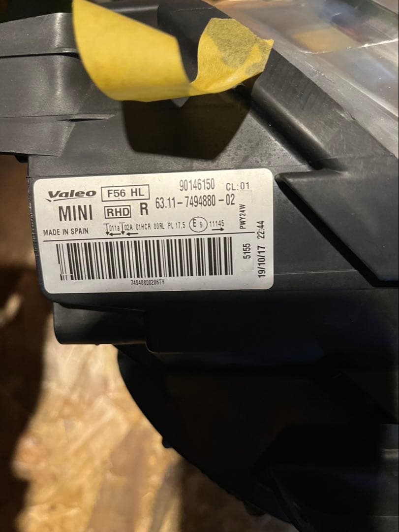 美品　 MINI F56、55、54系　LED ヘッドライト左右セット