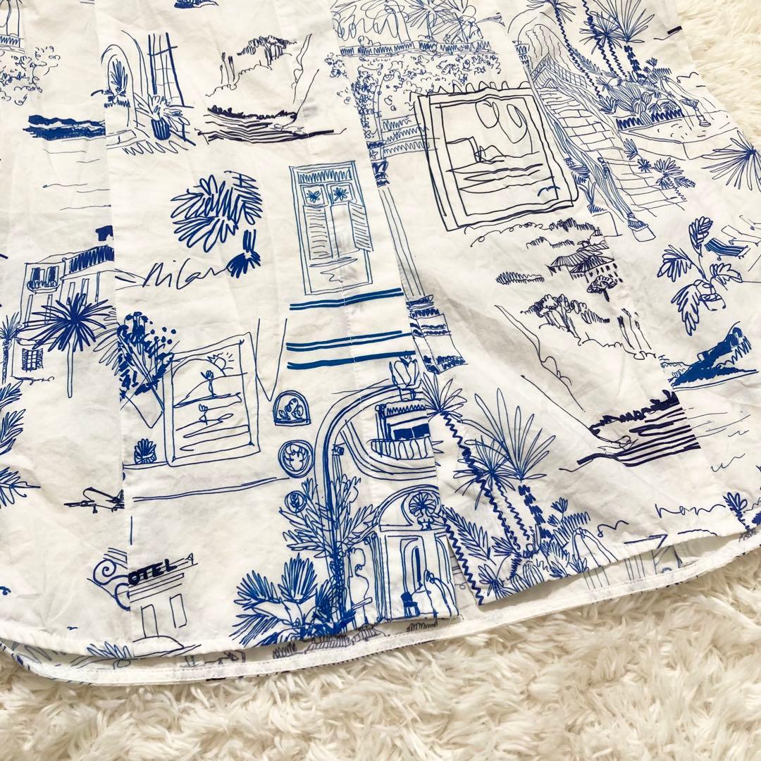 極美品✨ポールスミス 落書き風 シャツ 長袖 40