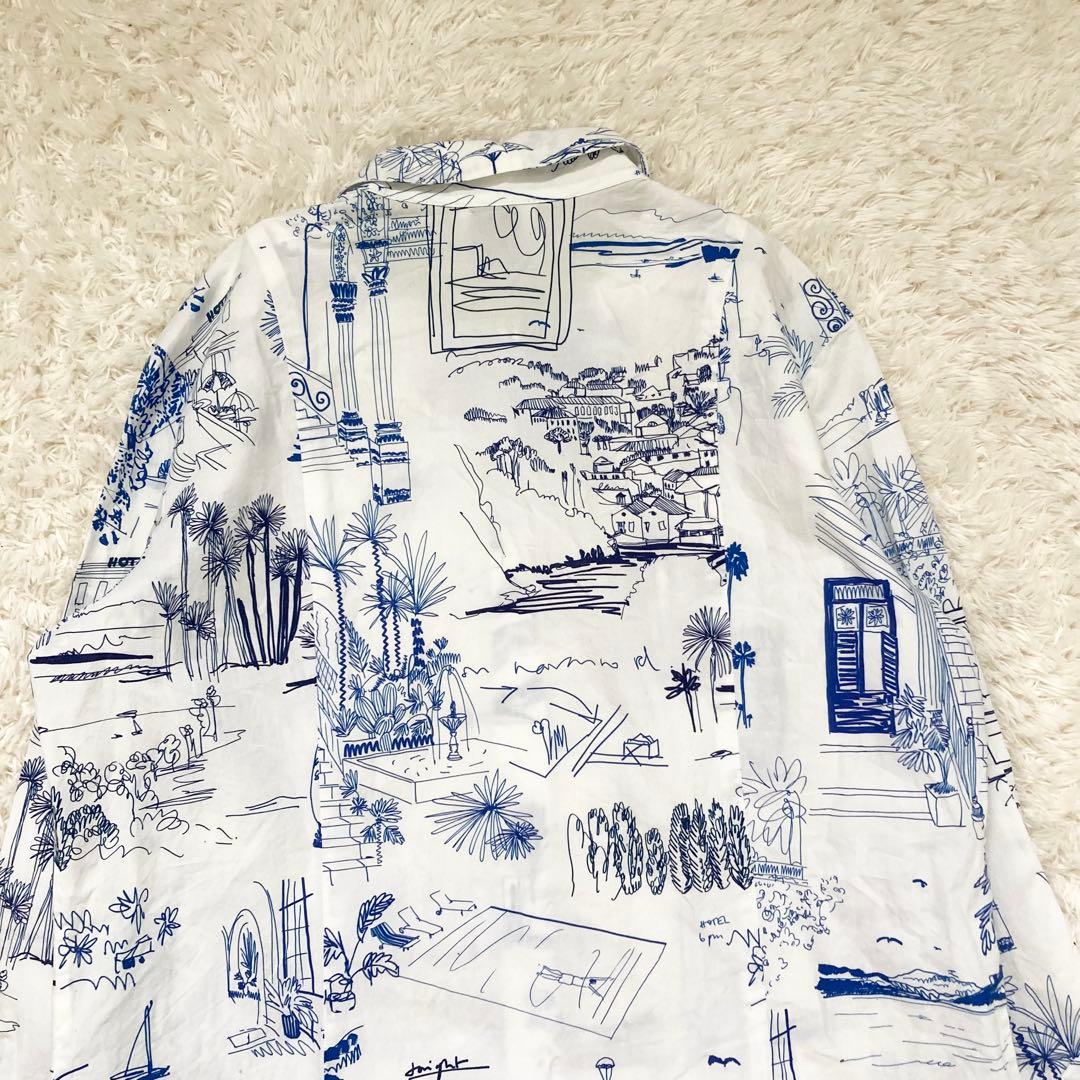極美品✨ポールスミス 落書き風 シャツ 長袖 40