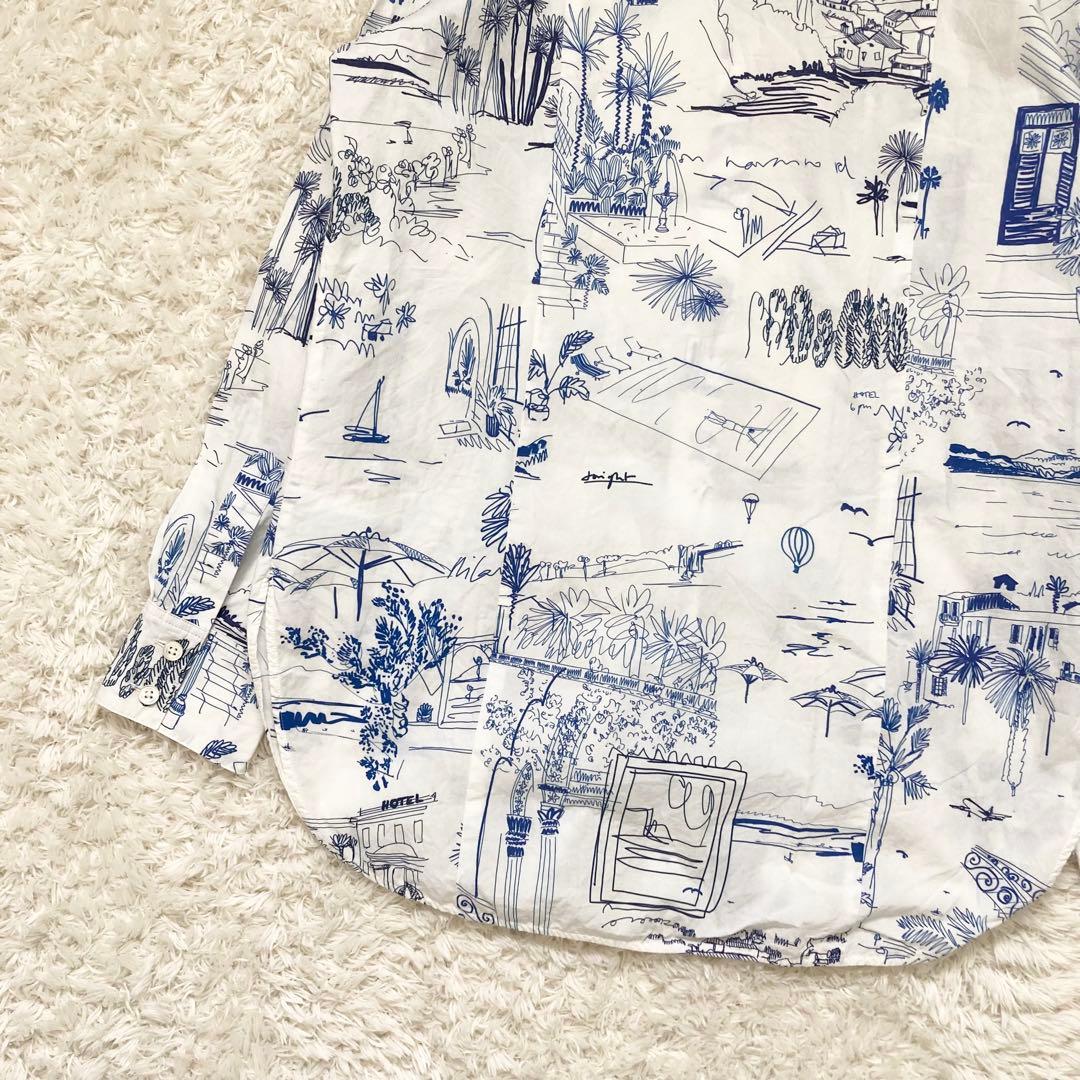 極美品✨ポールスミス 落書き風 シャツ 長袖 40