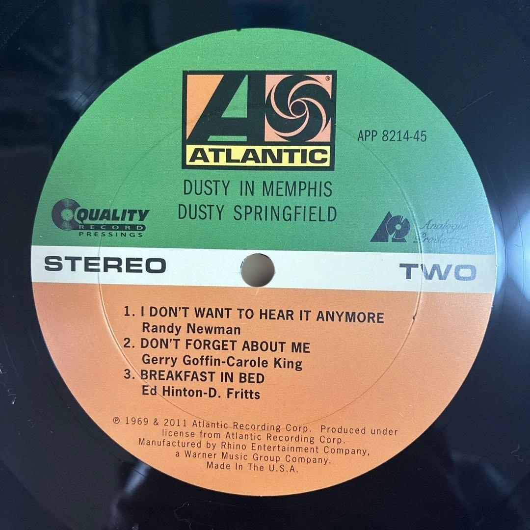 ダスティスプリングフィールド 名盤 レコード ダスティインメンフィス 高音質盤