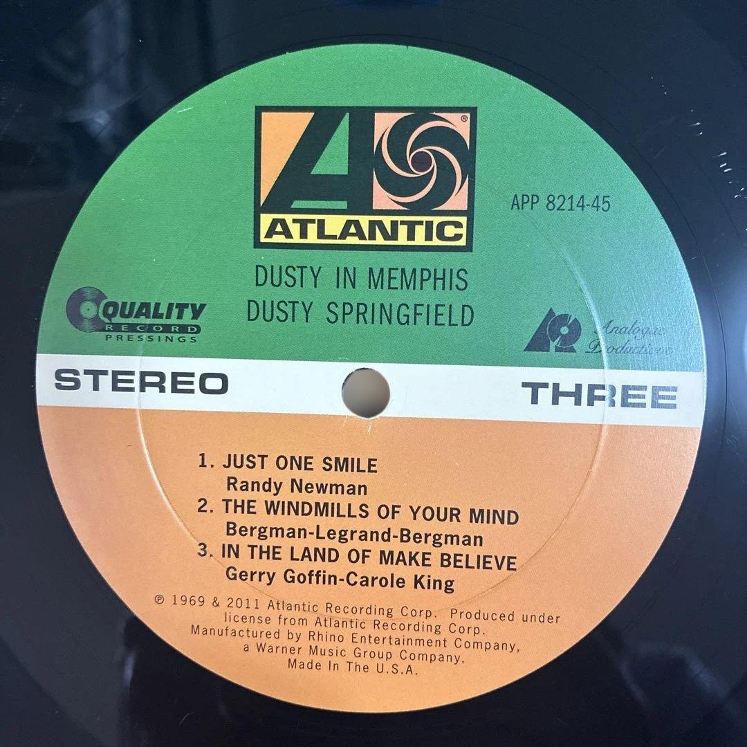 ダスティスプリングフィールド 名盤 レコード ダスティインメンフィス 高音質盤