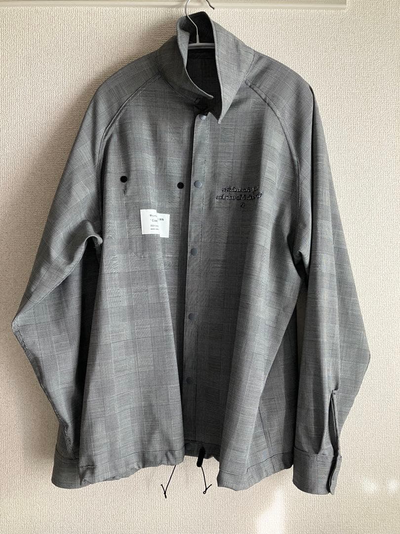 Mountain Researchグレー チェック柄 コーチシャツ