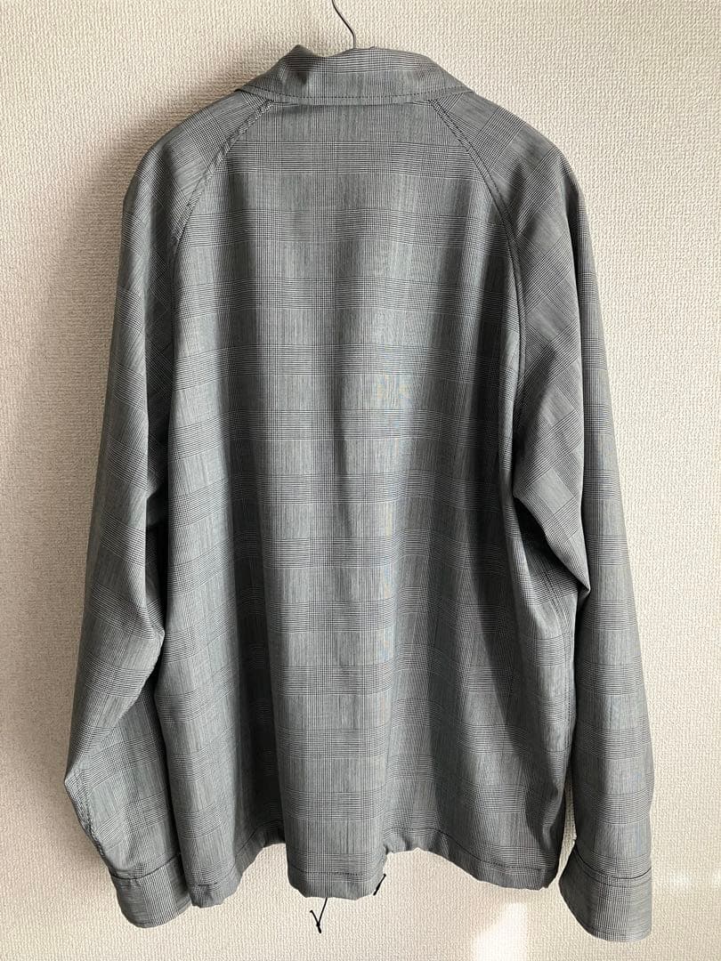 Mountain Researchグレー チェック柄 コーチシャツ