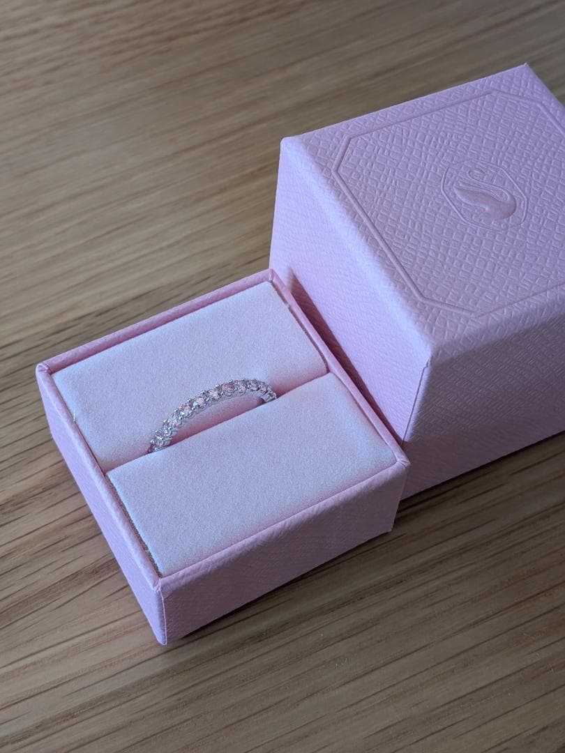 新品　Swarovski　64　リング　Matrix　ピンク　スワロフスキ　23