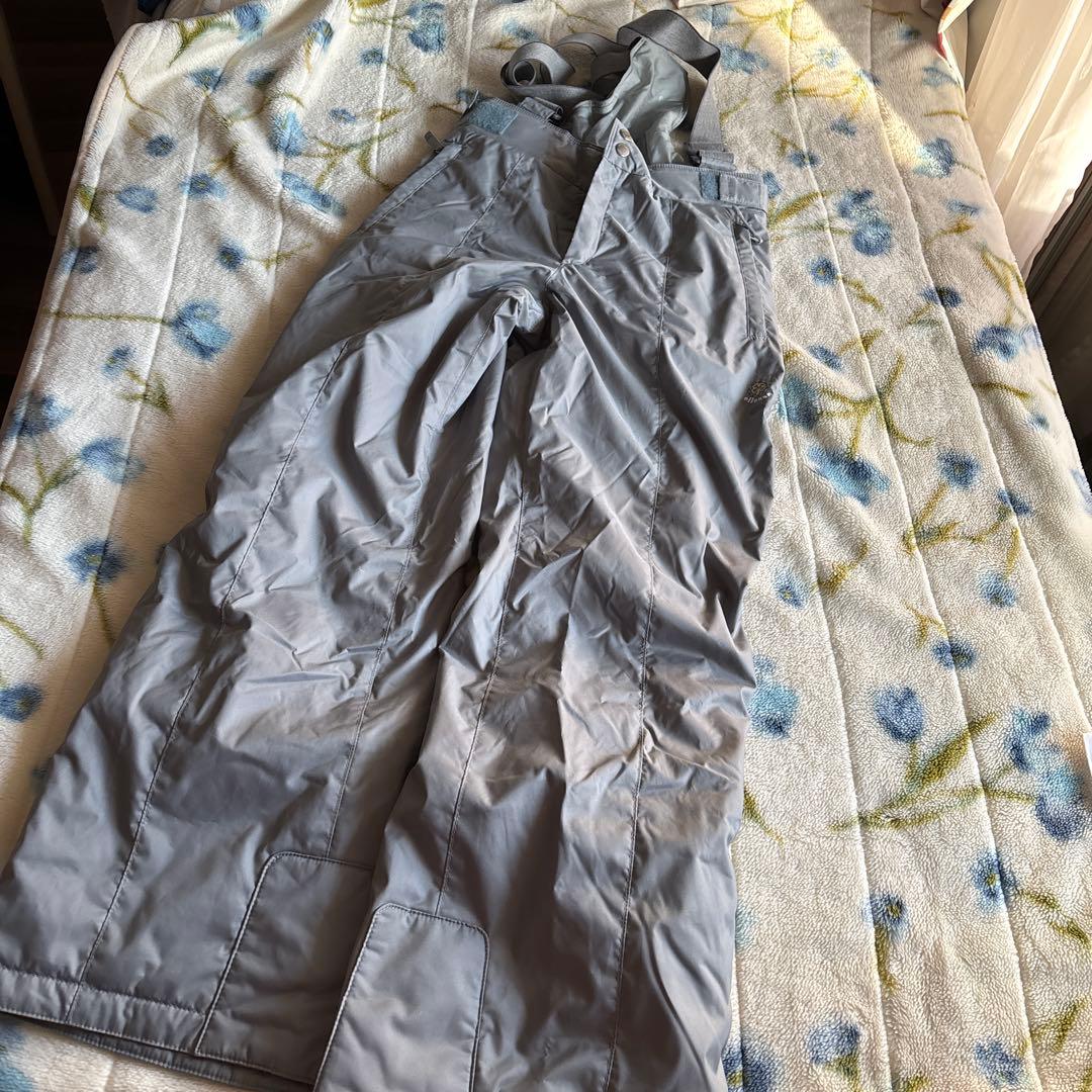 新品同様　エレッセ スキーウェアセット 赤 グレー　L