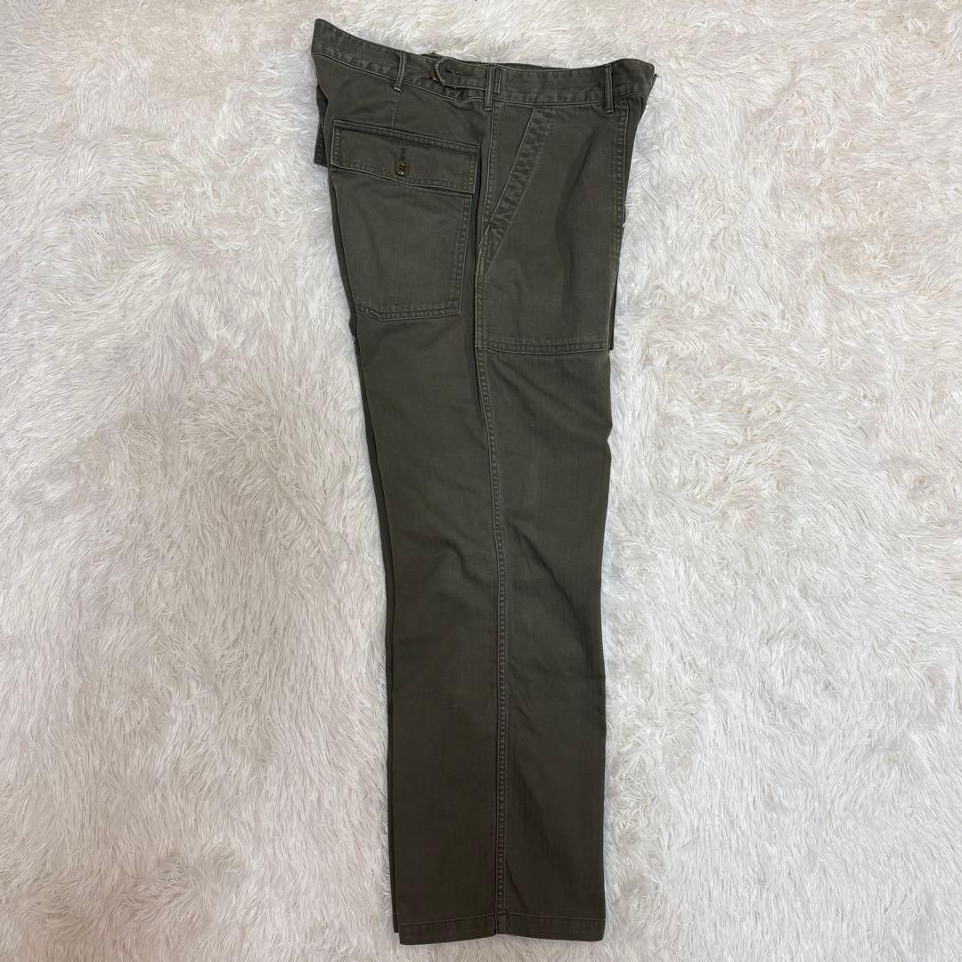 旧DENIME ドゥニーム ヘリンボーン ミリタリーベイカーパンツ SHINS期