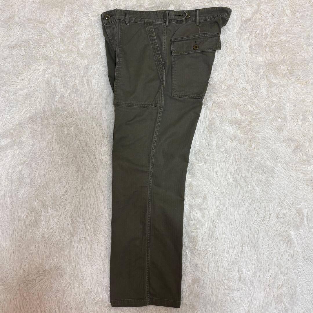 旧DENIME ドゥニーム ヘリンボーン ミリタリーベイカーパンツ SHINS期