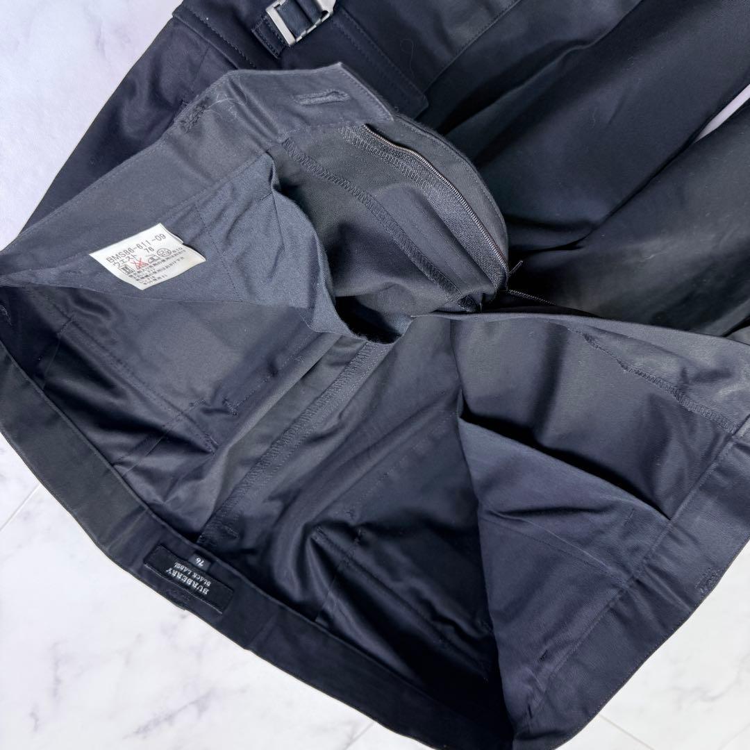 Burberry BLACK LABEL カーゴパンツ ブラック 多機能ポケット