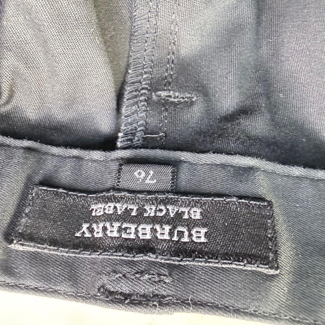Burberry BLACK LABEL カーゴパンツ ブラック 多機能ポケット