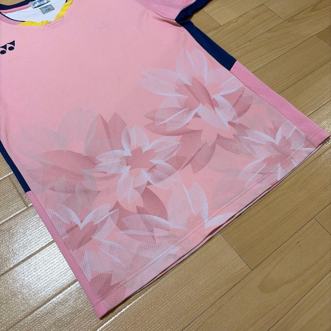 YONEX 日本代表 ゲームシャツ ユニフォーム 桜柄 バドミントン O