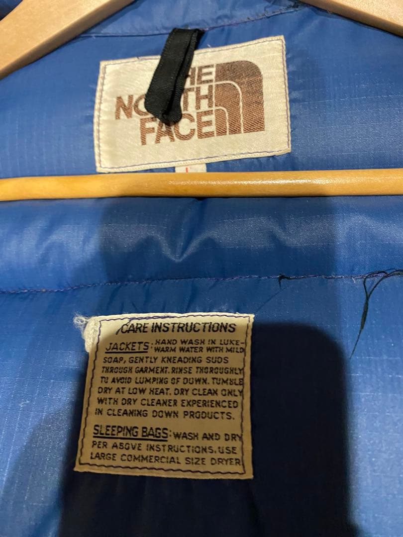 THE NORTH FACE ダウンベスト 70s 茶タグ