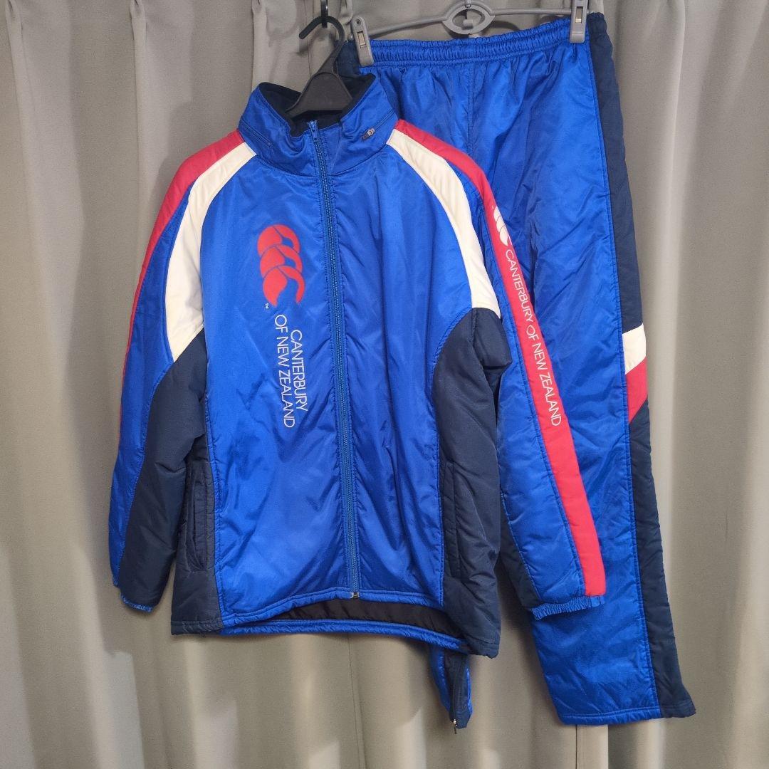CANTERBURY ウォームアップウェアセット 青