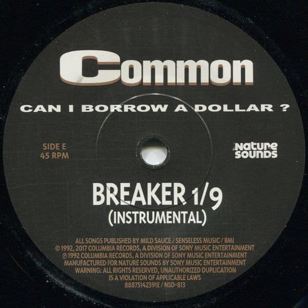 洋楽 Common Can I Borrow A Dollar? Bonus 7\"