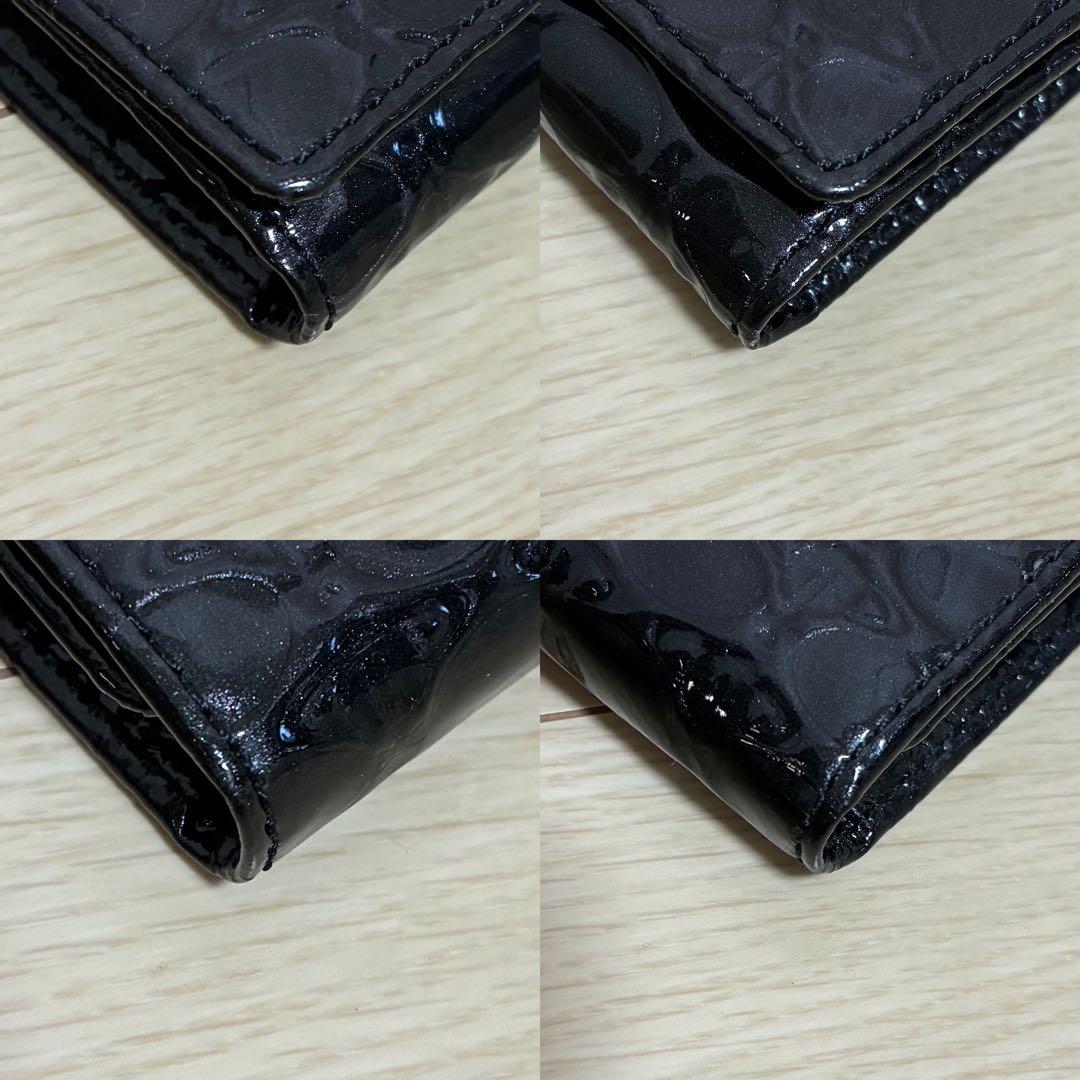 未使用✨Vivian Westwood エナメル4連キーケース ラメ オーヴ