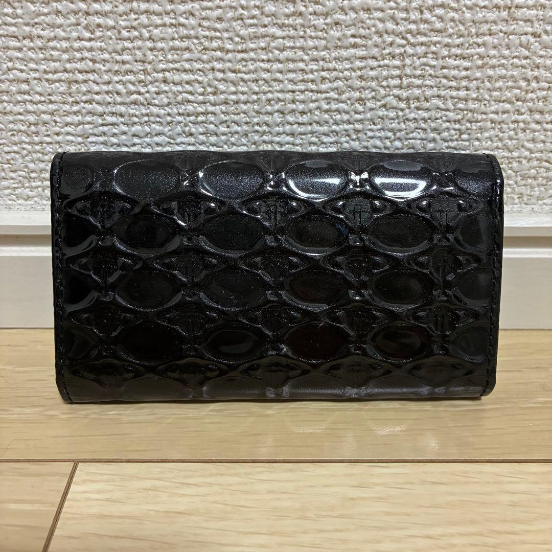 未使用✨Vivian Westwood エナメル4連キーケース ラメ オーヴ