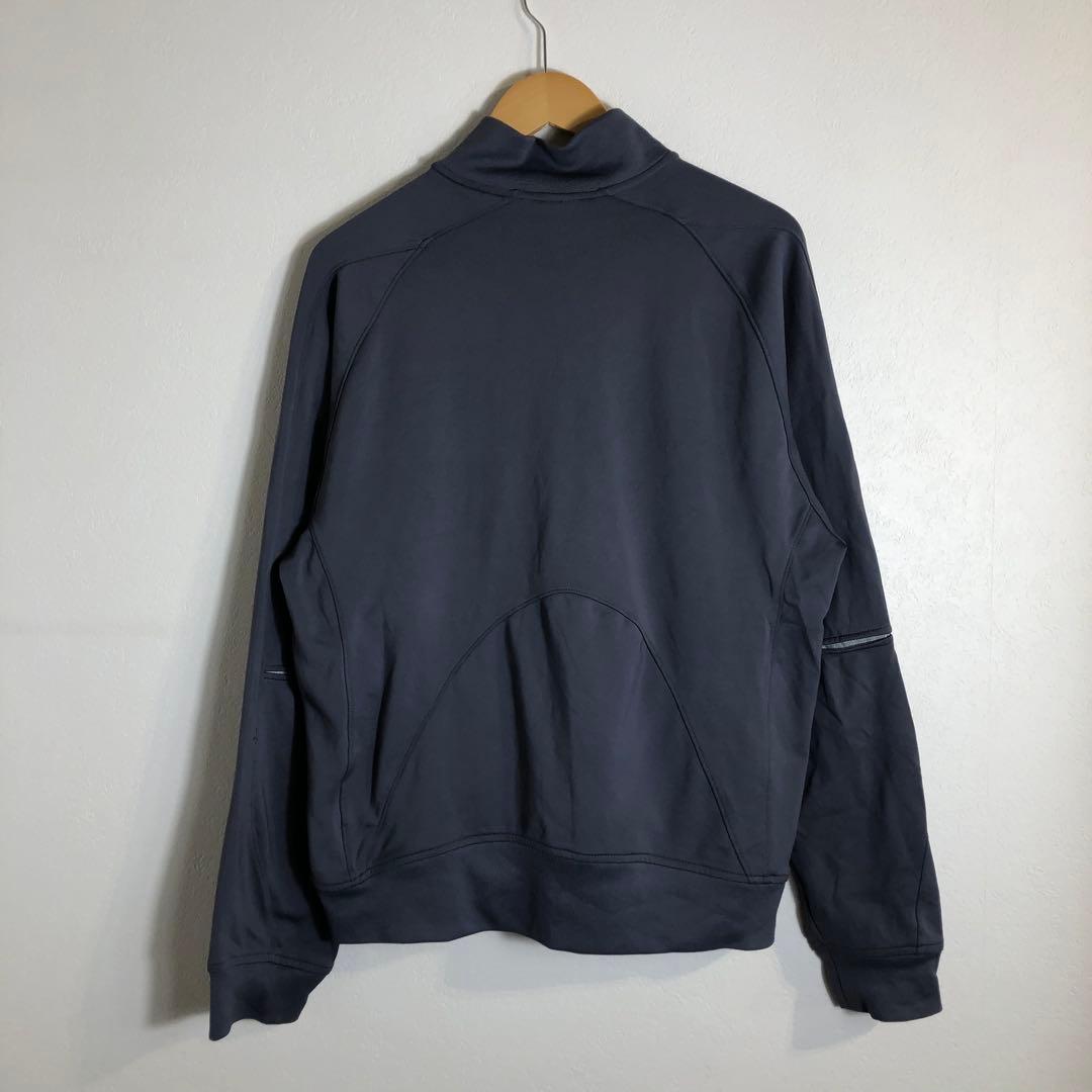 00s ヴィンテージ NIKE トラックジャケット グレー ワンポイントロゴ