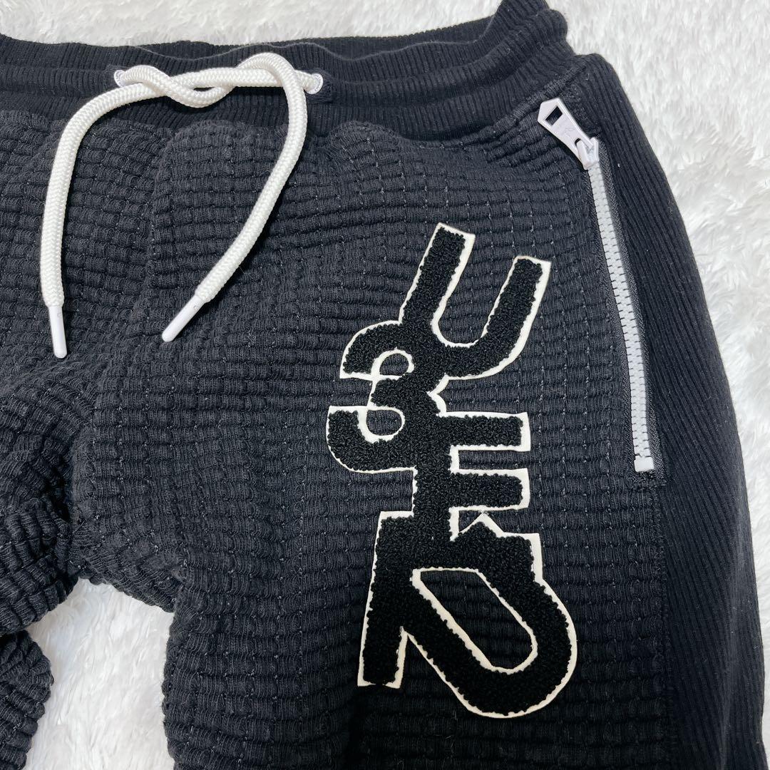 【美品】1PIU1UGUALE3 ワッフル 凹凸 セットアップ L ブラック