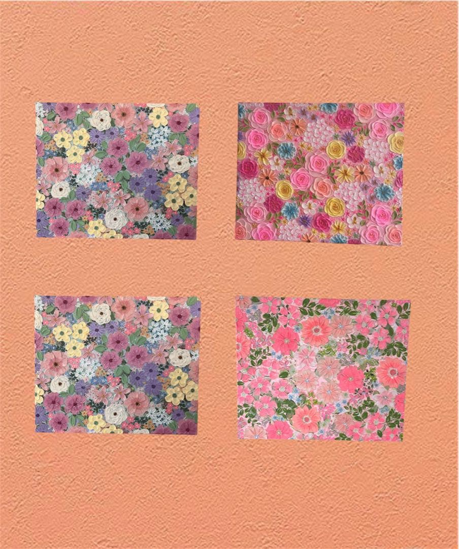 sale 絵画 テクスチャーアート 花の絵　ボタニカルアート フラワーアート
