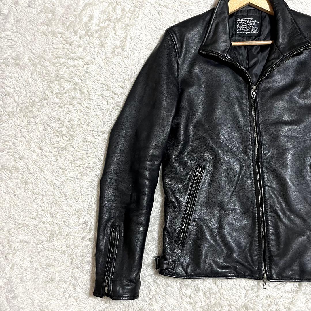 ✨美品✨ナノユニバース レザージャケット THERMOLITE 牛革 Lサイズ