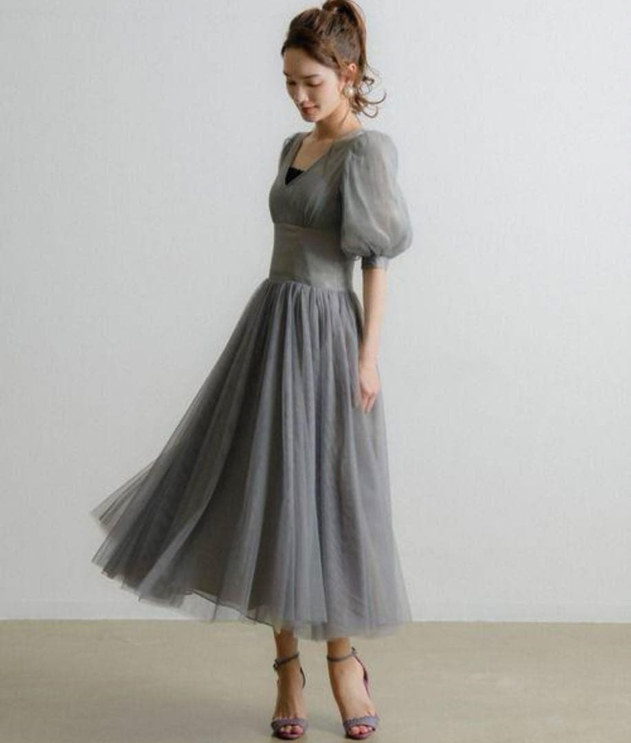 【新品未使用】LA BELLE ETUDE チュールシフォンワンピース