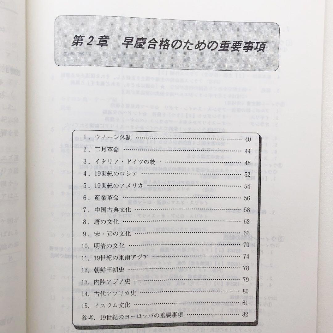早慶世界史　2009/2010　代ゼミ　代々木ゼミナール　冬期講習