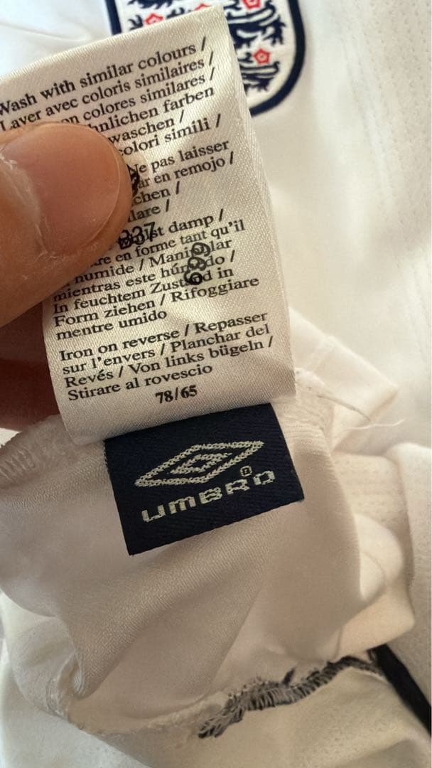 激レア　Umbro イングランド代表 2007〜2009年ベッカム 7