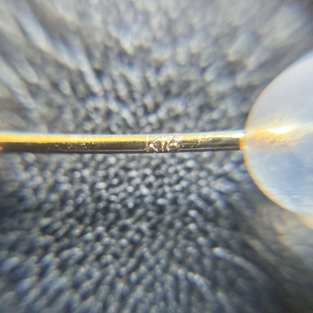【gana】K18 ブラックダイヤモンドピアス 片耳用0.25ct 4mm
