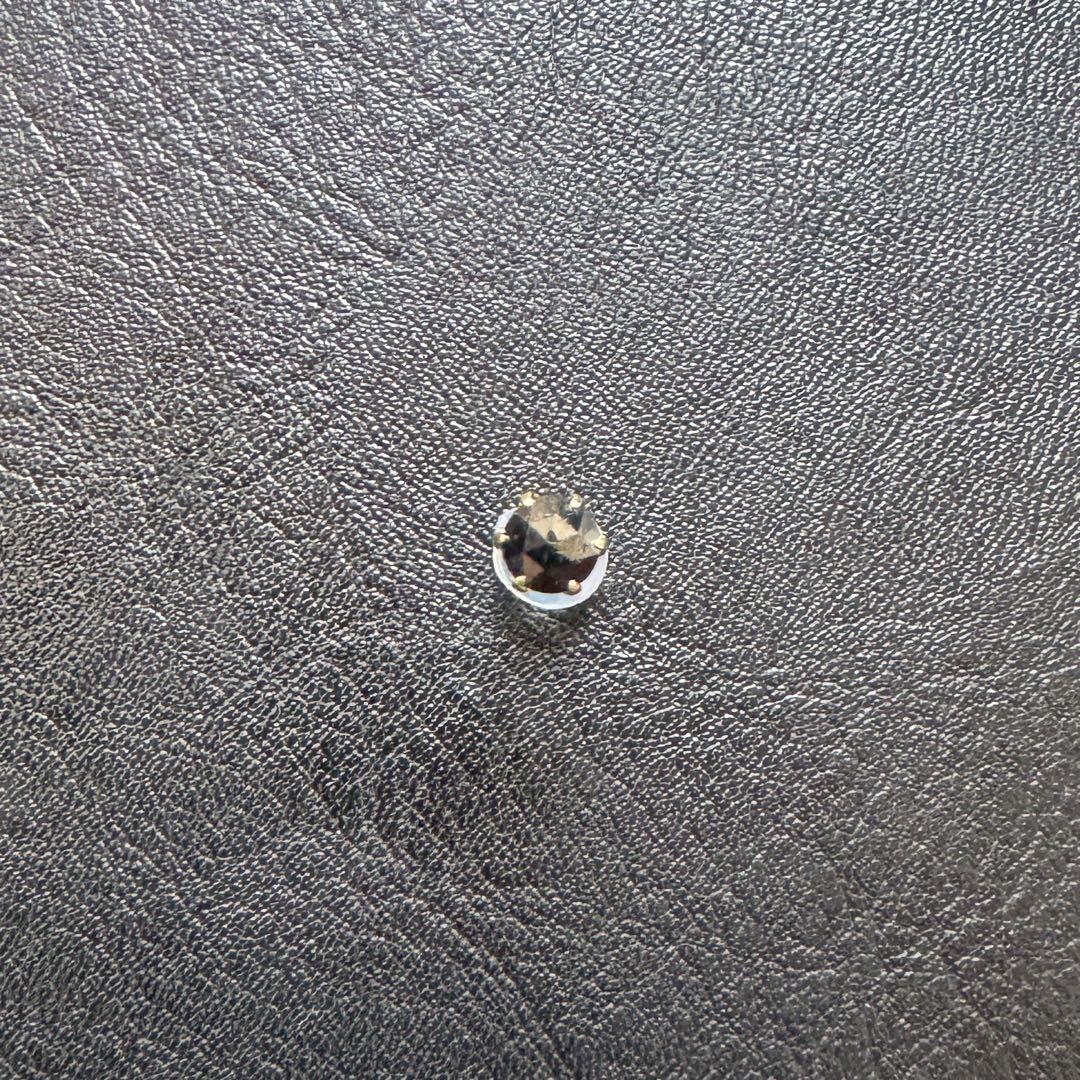 【gana】K18 ブラックダイヤモンドピアス 片耳用0.25ct 4mm