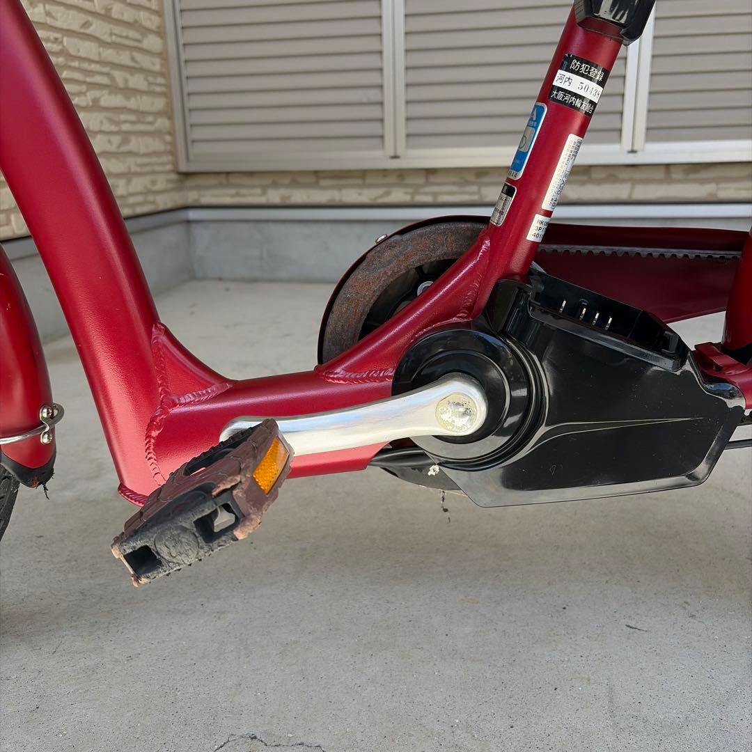 電動アシスト自転車 赤 BRIDGESTONE