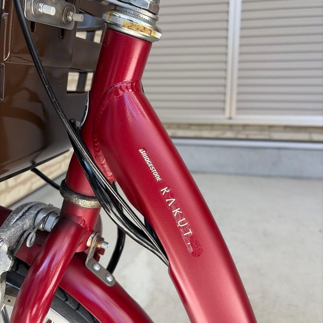 電動アシスト自転車 赤 BRIDGESTONE