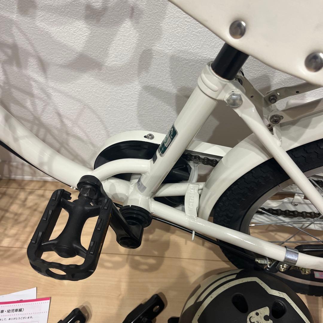 美品　引取り限定　子供用 16インチ　自転車 ホワイト bikke ブリヂストン