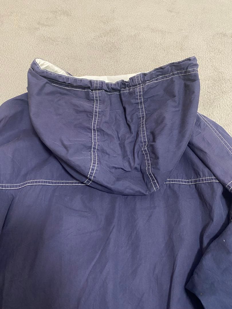90s OLD GAP コットンアノラック　アノラックパーカー　ネイビー　白