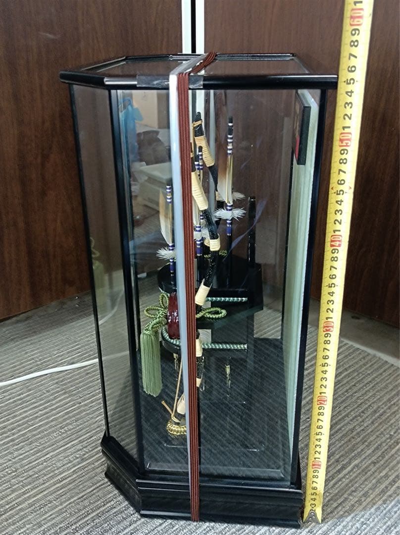 八5148【美品】伝統工芸　正月飾　御破魔弓飾　峻徳　16号